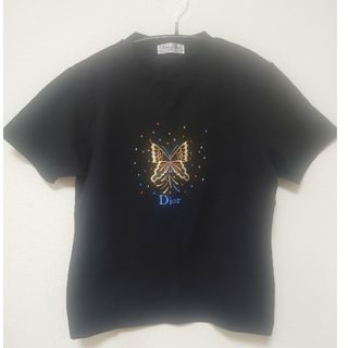 クリスチャンディオール(Christian Dior)の蝶々　Tシャツ　刺繍(Tシャツ(半袖/袖なし))