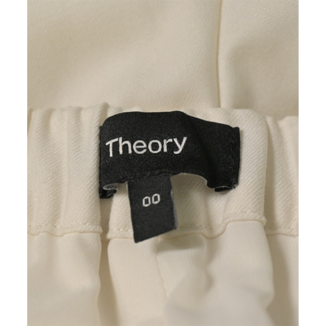 theory(セオリー)のTheory セオリー スラックス 00(XS位) 白 【古着】【中古】 レディースのパンツ(その他)の商品写真