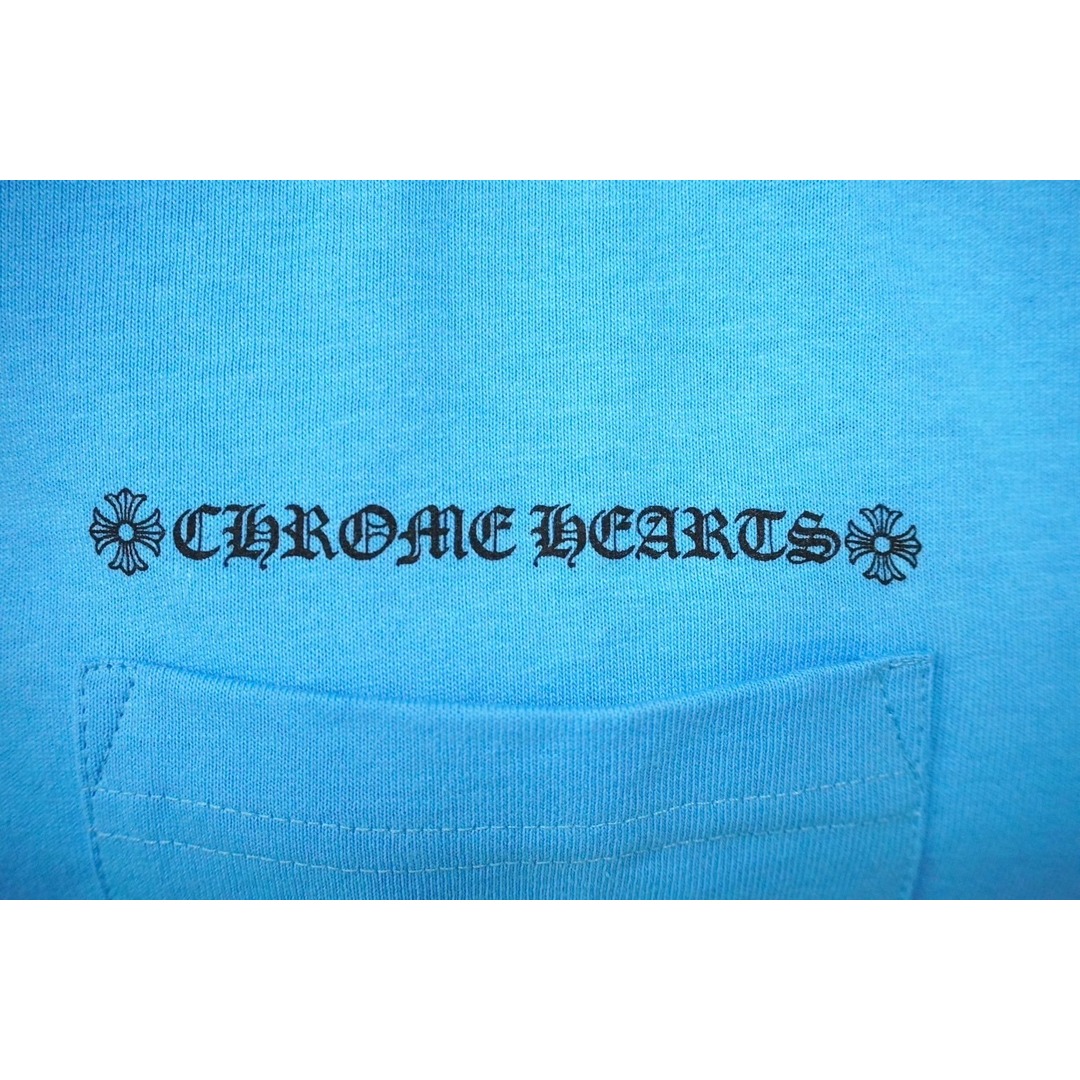 Chrome Hearts(クロムハーツ)の新品未使用品 CHROME HEARTS クロムハーツ MATTY BOY BRAIN NEW マッティボーイ 半袖Ｔシャツ コットン ライトブルー M 中古 61595 レディースのトップス(Tシャツ(半袖/袖なし))の商品写真