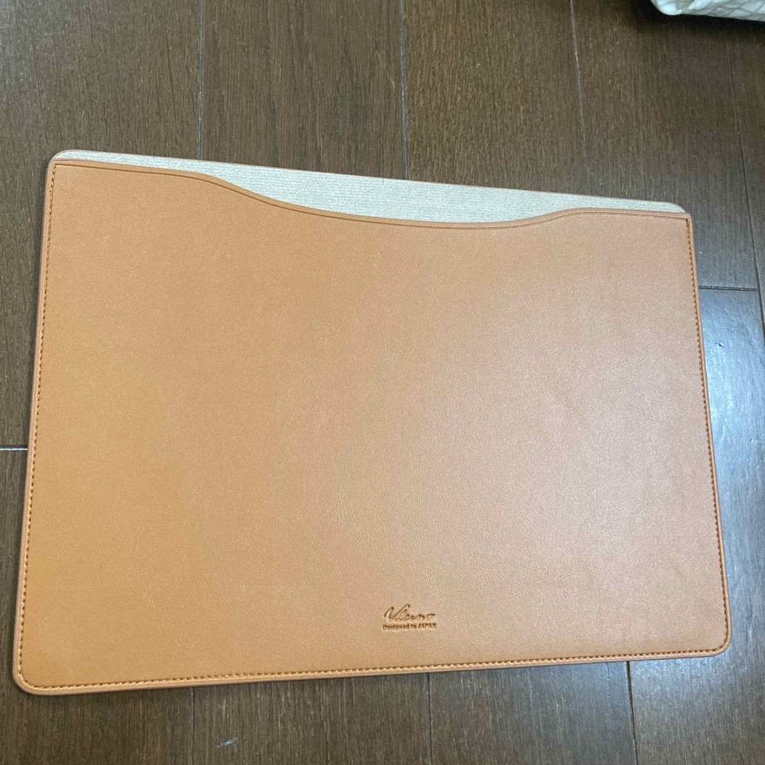 ELECOM(エレコム)のMacBookレザーケース　キャメル　ブラウン　13 13.3inch スマホ/家電/カメラのPC/タブレット(PCパーツ)の商品写真