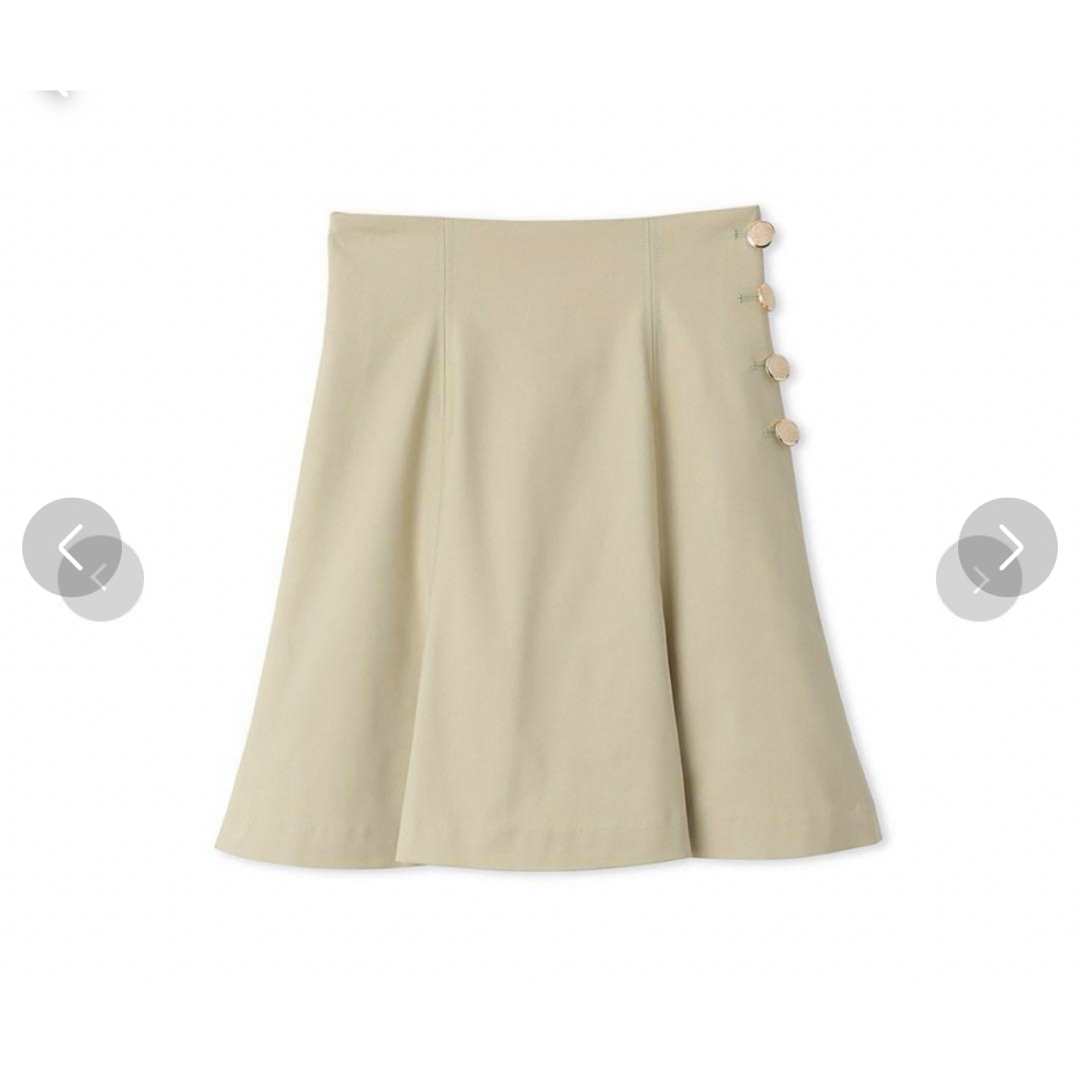 Lily Brown(リリーブラウン)のリリーブラウン　サイド釦フレアスカショーパン レディースのスカート(ミニスカート)の商品写真