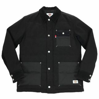 ディッキーズ(Dickies)のDickies ディッキーズ 中綿入りコンビ素材カバーオール L ブラック(カバーオール)