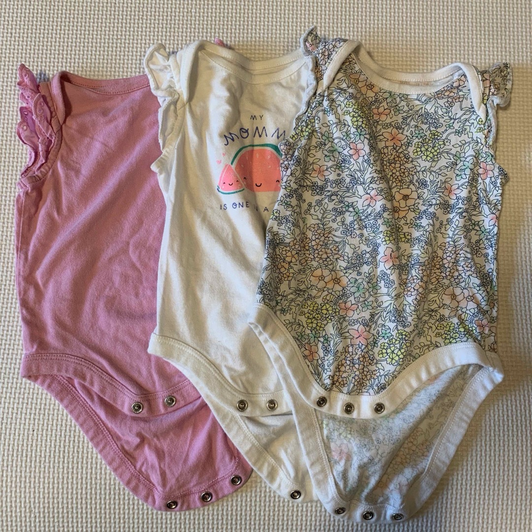 babyGAP(ベビーギャップ)の【3枚セット】ロンパース  Baby GAP キッズ/ベビー/マタニティのベビー服(~85cm)(ロンパース)の商品写真