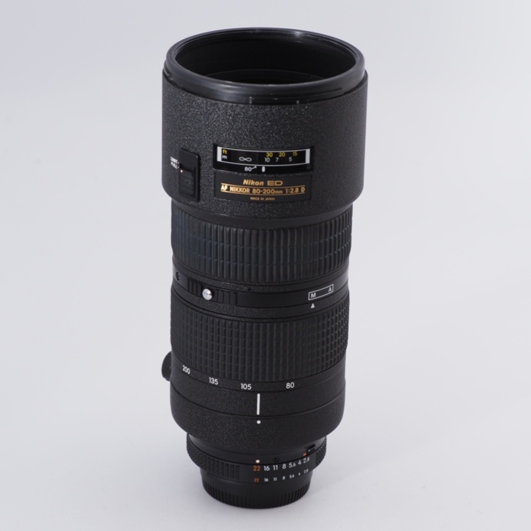 Nikon(ニコン)のNikon ニコン 望遠ズームレンズ Ai AF Zoom Nikkor ニコン ED 80-200mm F2.8D フルサイズ対応 #9380 スマホ/家電/カメラのカメラ(レンズ(ズーム))の商品写真