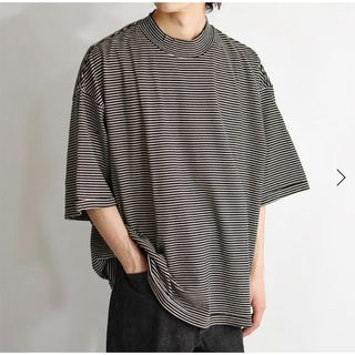 ブラームス(blurhms)の美品23ss blurhms Cotton Napping Border Tee(Tシャツ/カットソー(半袖/袖なし))