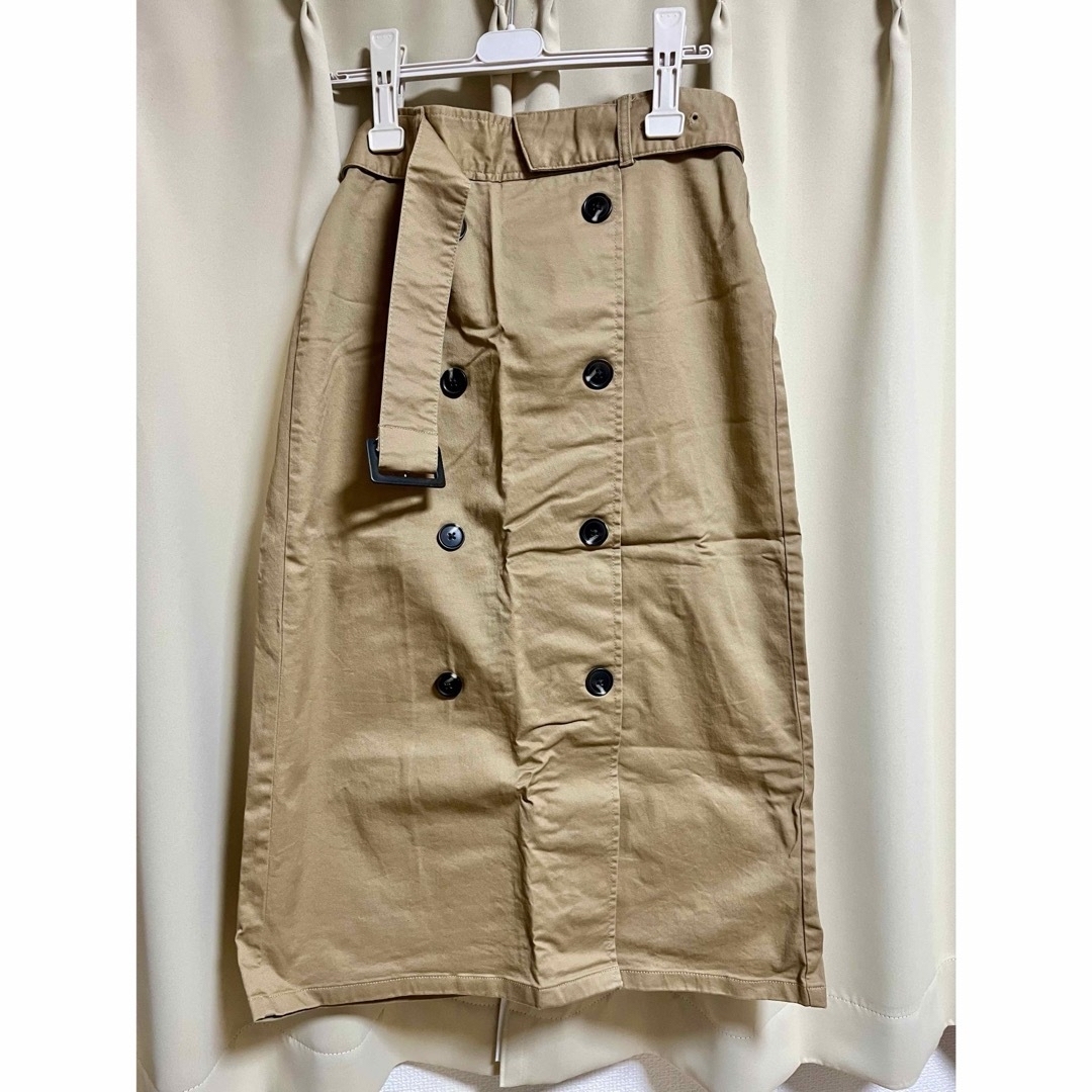 GU(ジーユー)のトレンチナローミディスカート レディースのスカート(その他)の商品写真