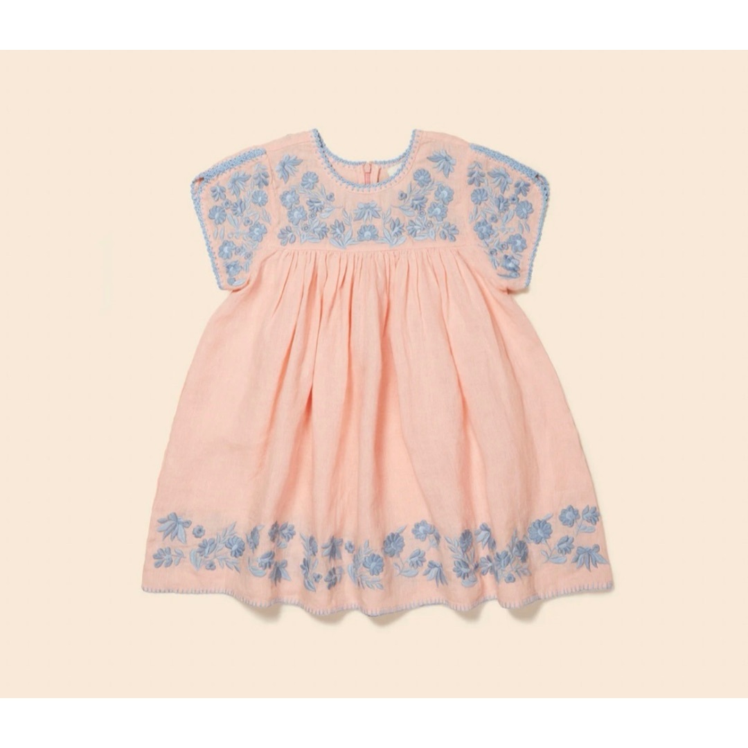 SOOR PLOOM(ソーアプルーム)のapolina Stevie Dress - Pale Rose 5-7Y キッズ/ベビー/マタニティのキッズ服女の子用(90cm~)(ワンピース)の商品写真