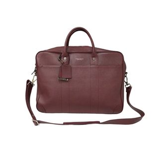 GLOBE-TROTTER - 極美品 GLOBE TROTTER グローブトロッター ジェット２WAYビジネスバッグ レザー ボルドー シルバー金具 中古 61454