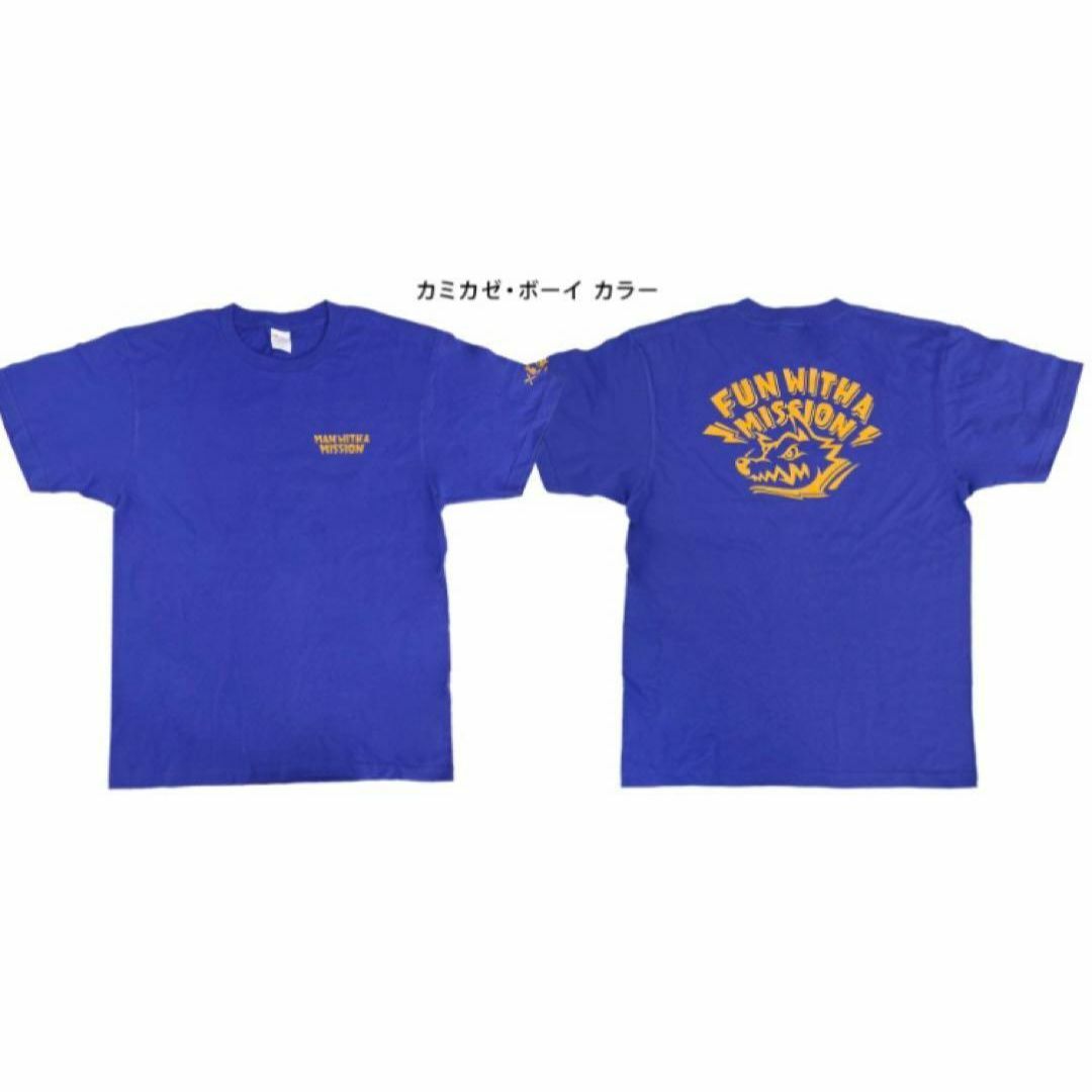 MAN WITH A MISSION(マンウィズアミッション)のマンウィズ FWAMロゴTシャツ カミカゼ・ボーイ カラー XLサイズ 新品 エンタメ/ホビーのタレントグッズ(ミュージシャン)の商品写真