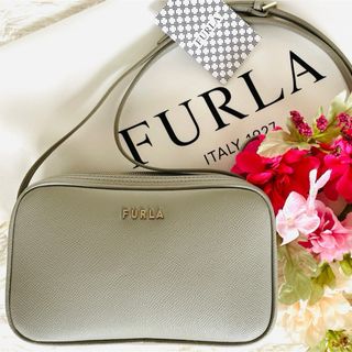 Furla - 未使用級★FURLA フルラ リリー ショルダーバッグ グレージュ ダブルジップ