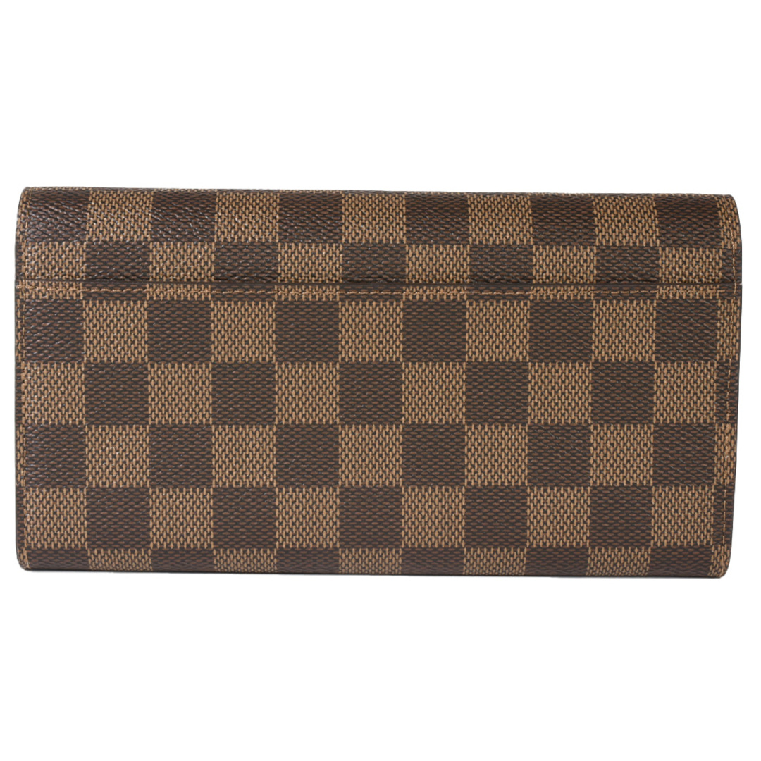 LOUIS VUITTON(ルイヴィトン)のルイヴィトン LOUIS VUITTON ポルトフォイユ・サラ 長財布 ダミエ エベヌ N60114 ローズバレリーヌ RFID(ICチップ)内蔵【中古】 レディースのファッション小物(財布)の商品写真