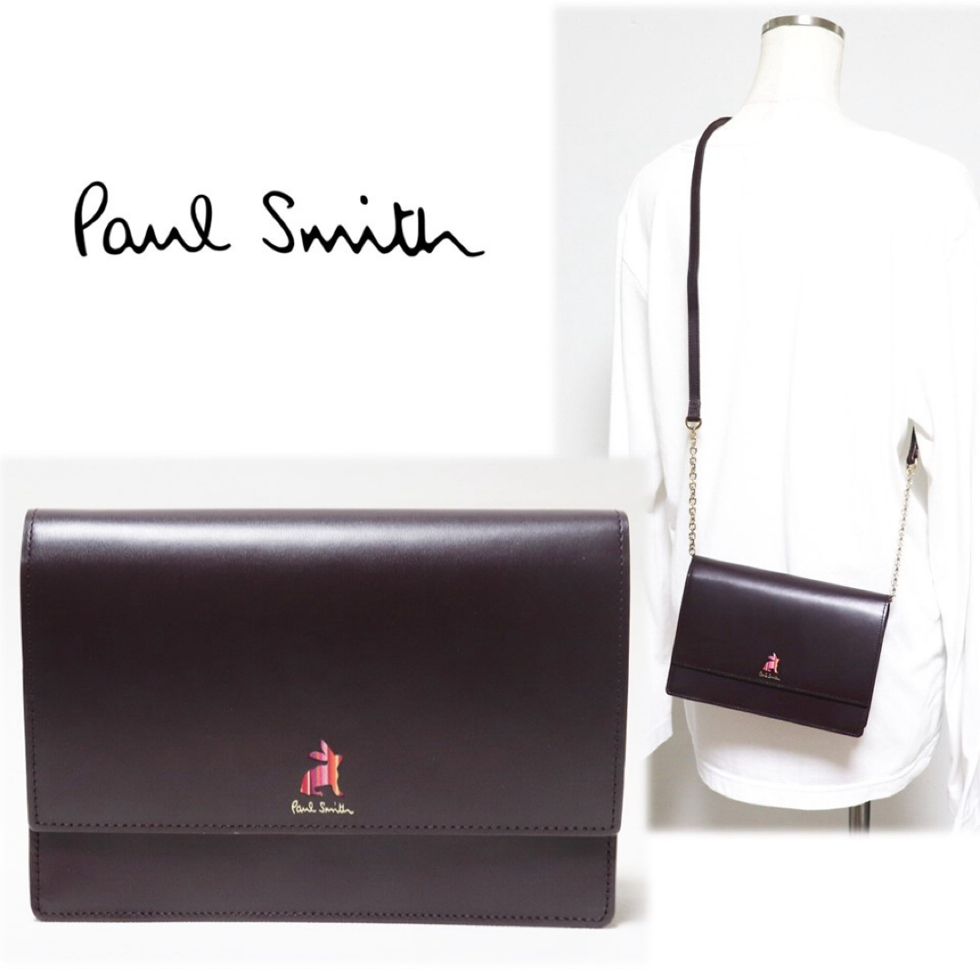 Paul Smith(ポールスミス)の《ポールスミス》箱付新品 ラッキーラビット オールレザーショルダーバッグ レディースのバッグ(ショルダーバッグ)の商品写真