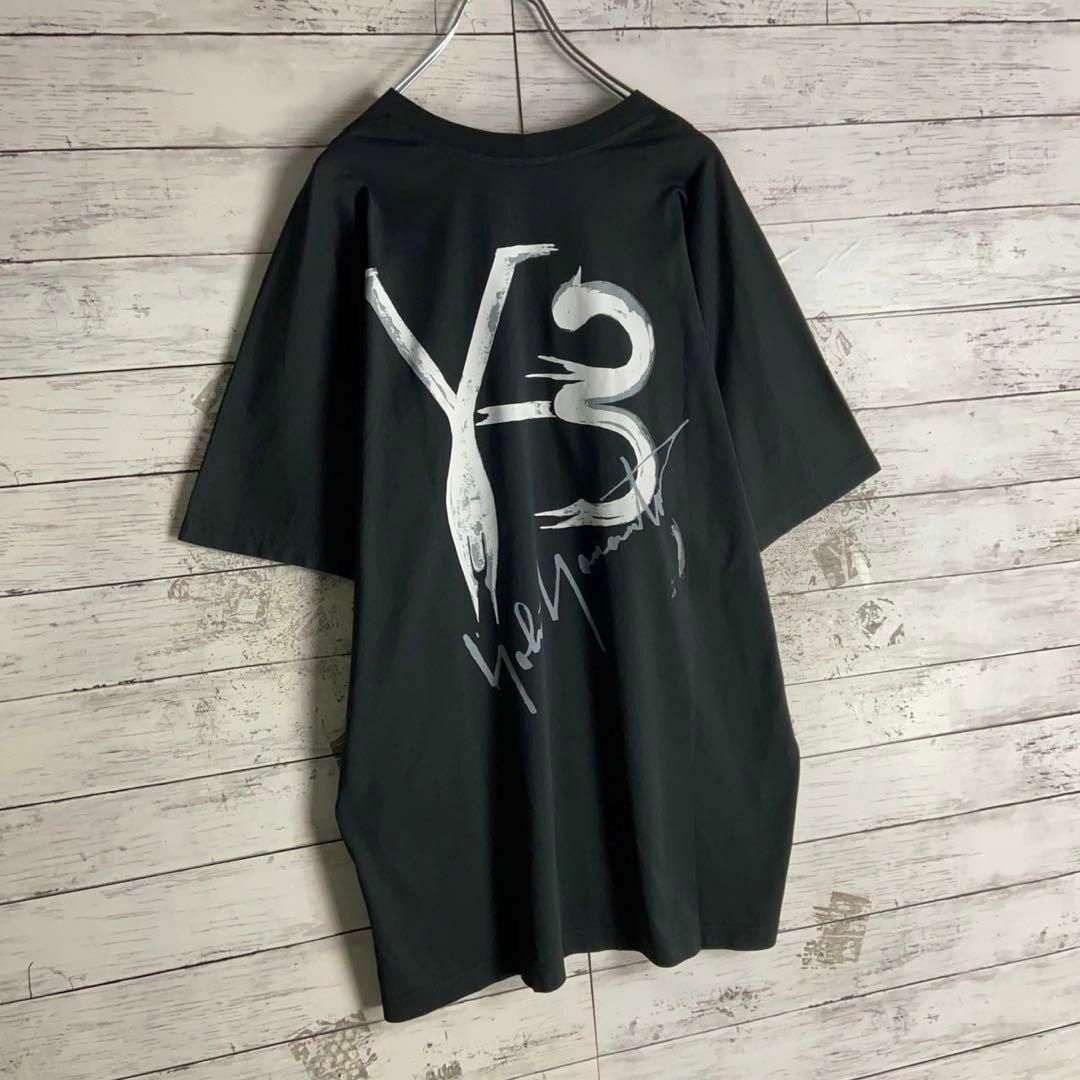 Y-3(ワイスリー)の9027【ビッグサイズ】Y-3☆バックプリント定番カラーtシャツ　美品 メンズのトップス(Tシャツ/カットソー(半袖/袖なし))の商品写真