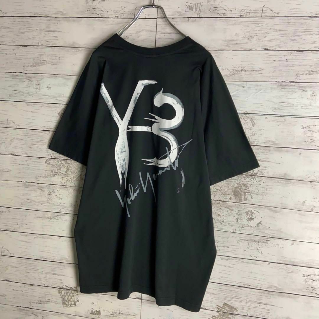 Y-3(ワイスリー)の9027【ビッグサイズ】Y-3☆バックプリント定番カラーtシャツ　美品 メンズのトップス(Tシャツ/カットソー(半袖/袖なし))の商品写真