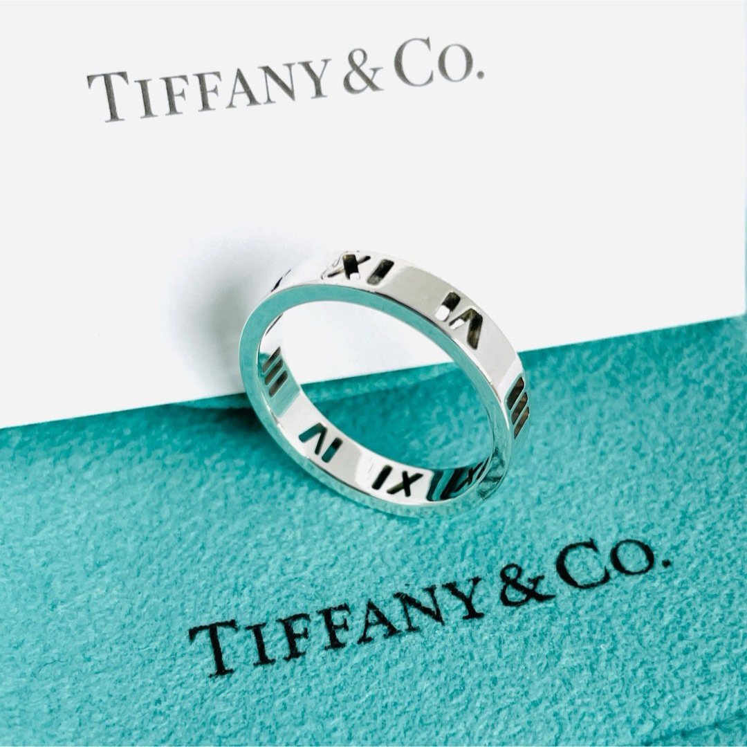 Tiffany & Co.(ティファニー)の極美品☆ティファニー オープンアトラス シルバー ナロー リング 10号 指輪 レディースのアクセサリー(リング(指輪))の商品写真