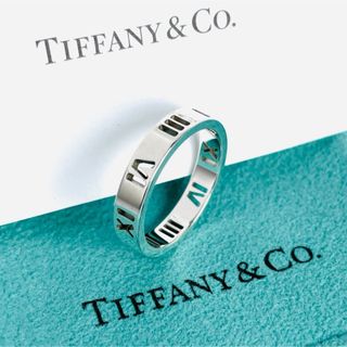 ティファニー(Tiffany & Co.)の極美品☆ティファニー オープンアトラス シルバー ナロー リング 10号 指輪(リング(指輪))