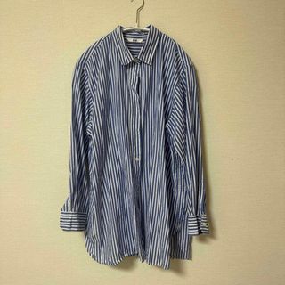 ユニクロ(UNIQLO)のストライプロングシャツ(シャツ/ブラウス(半袖/袖なし))