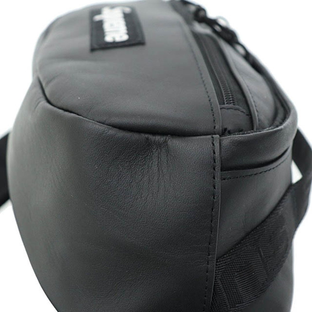 Supreme(シュプリーム)のシュプリーム 23AW ボックス ロゴ レザー ウエスト ボディ バッグ 黒 メンズのバッグ(ウエストポーチ)の商品写真