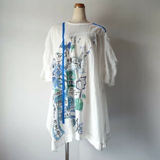 美品　エイココンドウ　EIKO KONDO　コットン　チュニックワンピース