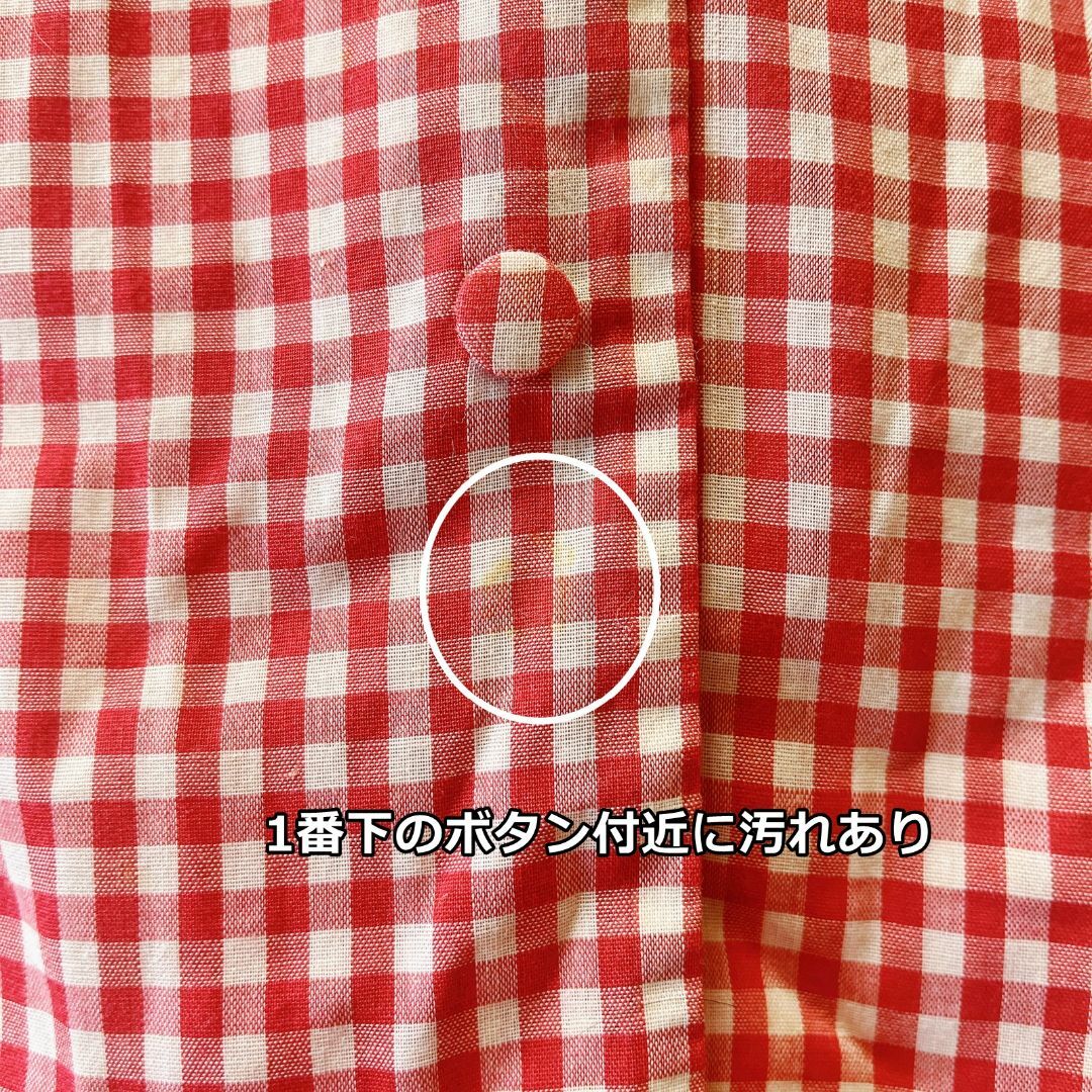 【昭和レトロ】半袖ブラウス/チェック柄/9号/古着/60'70'/No.457 レディースのトップス(Tシャツ(半袖/袖なし))の商品写真