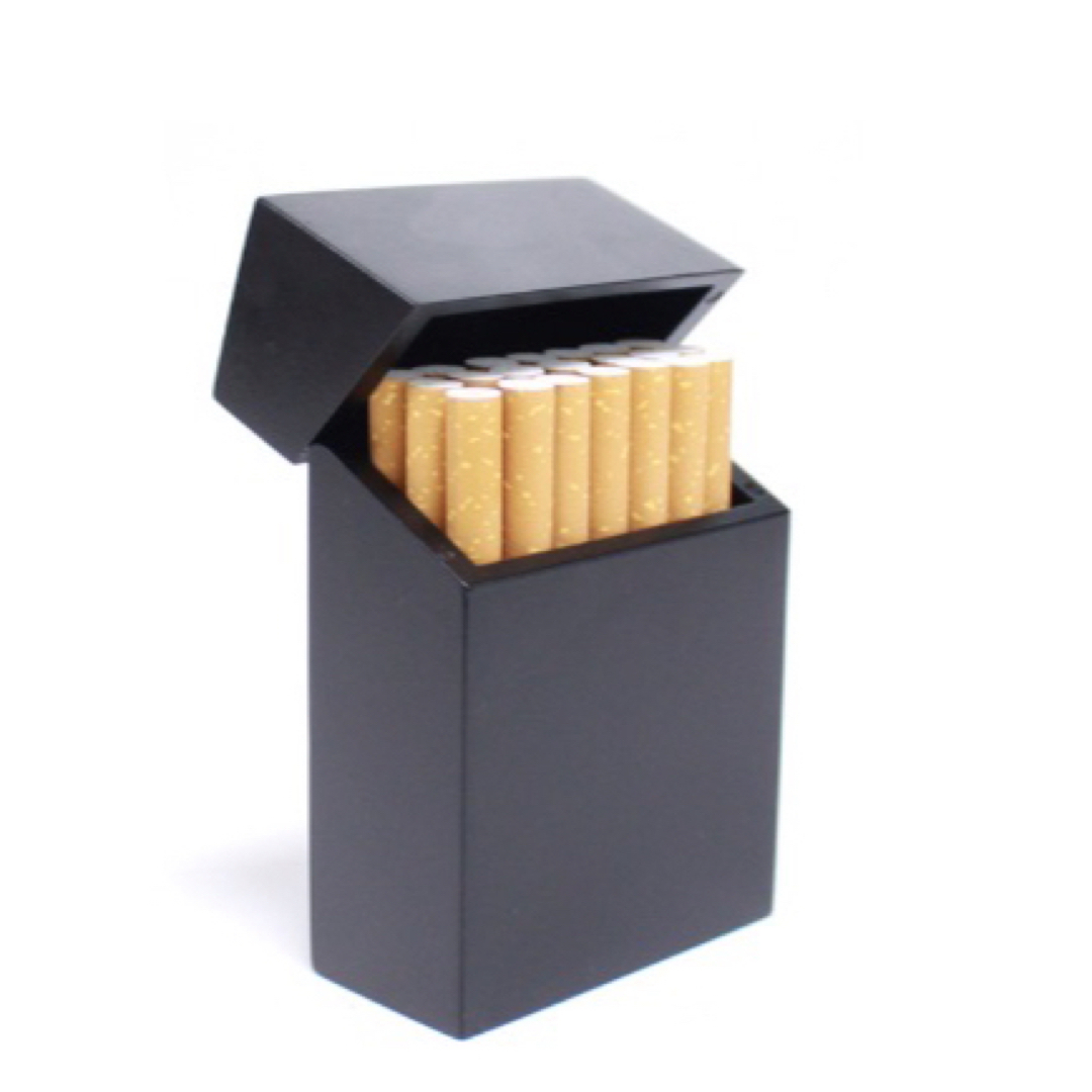 3999円○炭化竹製 シガレット タバコ ケース　ブラック メンズのファッション小物(タバコグッズ)の商品写真
