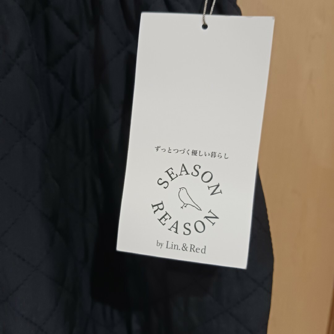 しまむら(シマムラ)の【未使用品！】season reason キルティングワンピース　黒　L レディースのワンピース(ロングワンピース/マキシワンピース)の商品写真