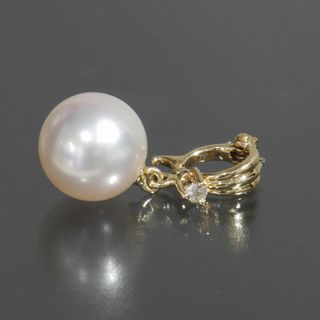 タサキ(TASAKI)のタサキ アコヤパール 8.5mm ダイヤ 0.01ctトップ K18YG(チャーム)