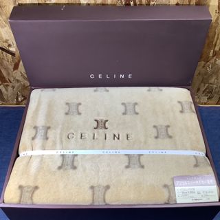 celine - 【S①1247】CELINE セリーヌミンクタッチ アクリルニューマイヤー毛布