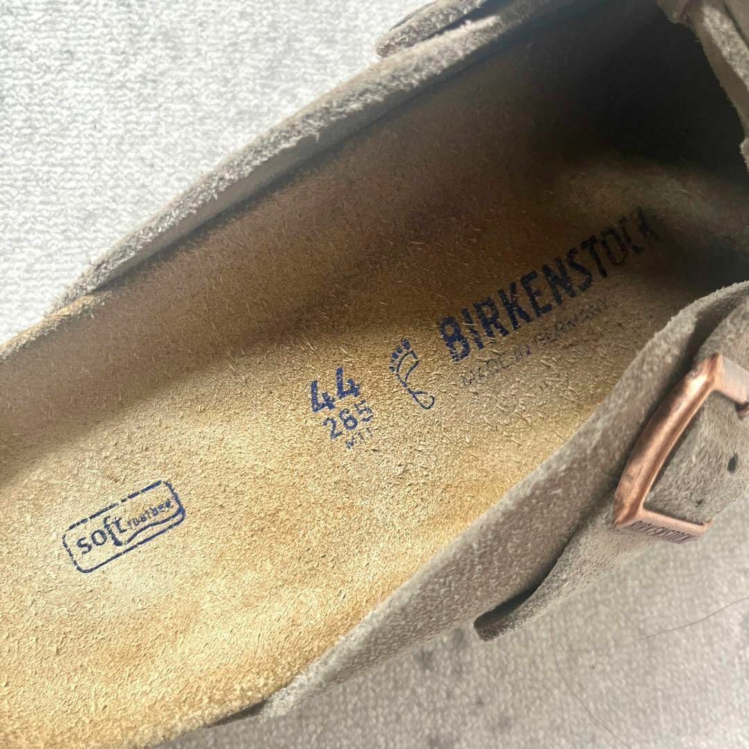 BIRKENSTOCK(ビルケンシュトック)の【ビルケンシュトック】ボストン44→28.5cm状態 トープ レザーサンダル メンズの靴/シューズ(サンダル)の商品写真