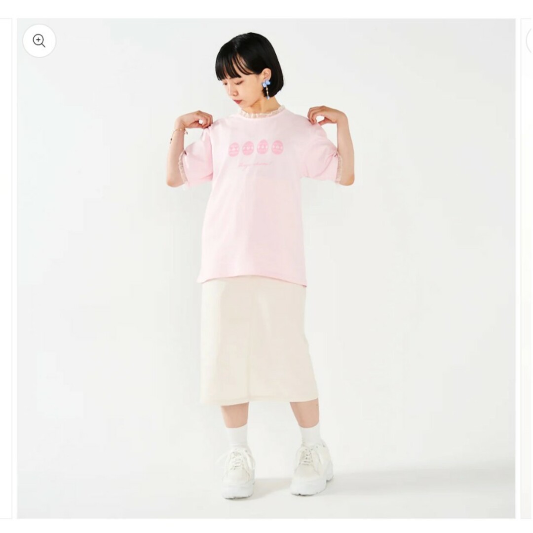 しゅごキャラ Tシャツ 日奈森あむ ピンク L エンタメ/ホビーのアニメグッズ(その他)の商品写真