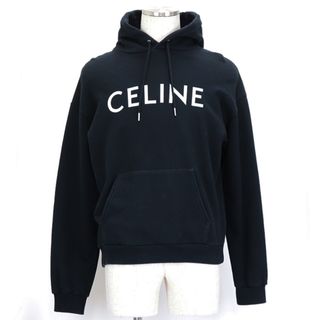 celine - セリーヌ エディ期 2Y321670Q スウェット パーカー ブランドロゴ プルオーバーフーディー メンズ サイズ M 黒 ブラック CELINE