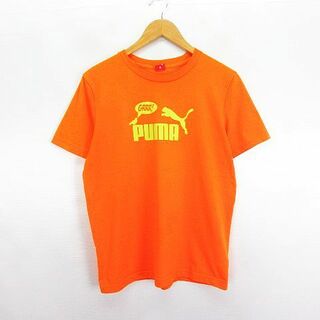 プーマ(PUMA)のプーマ Tシャツ 半袖 クルーネック ロゴ M オレンジ スポーツウェア(その他)