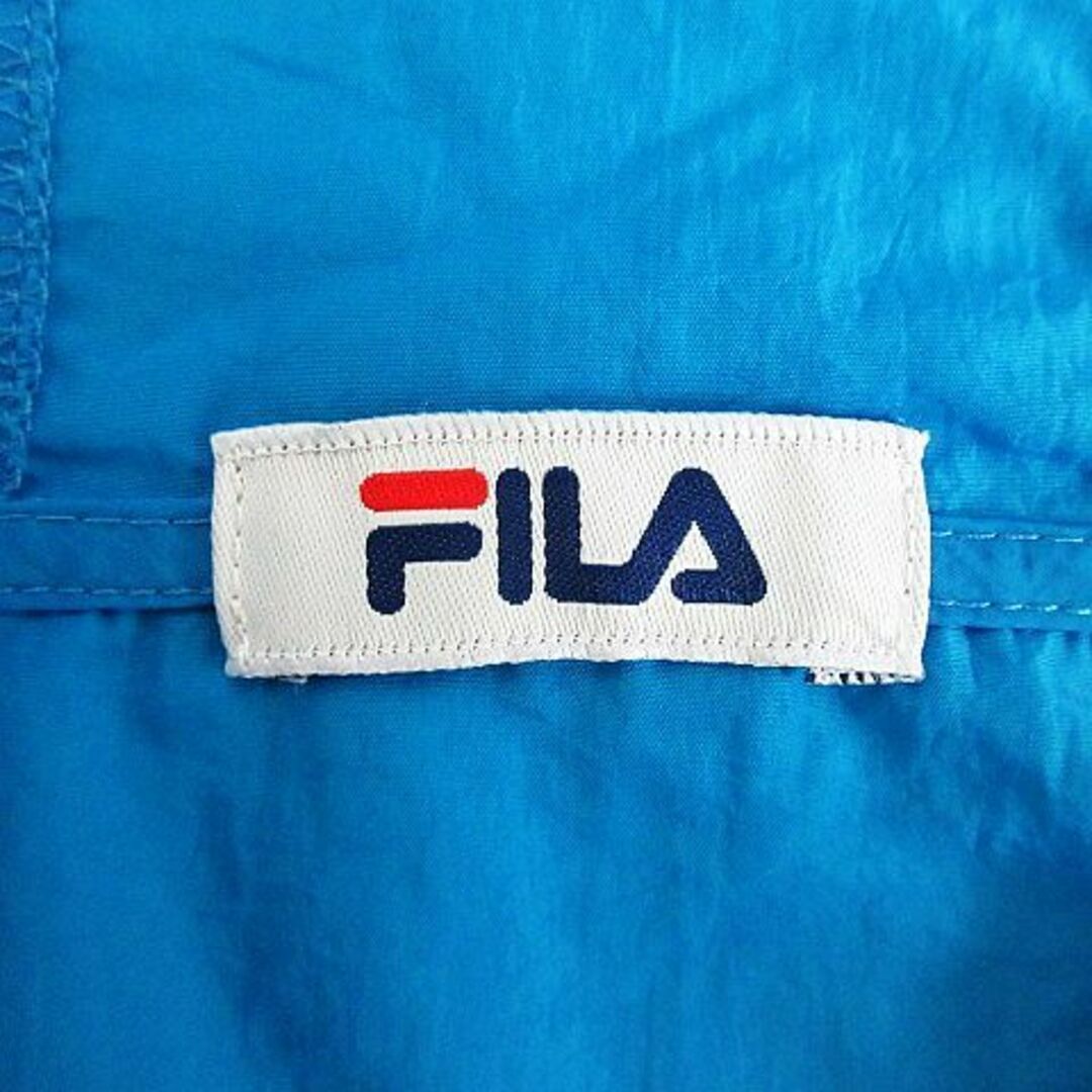 FILA(フィラ)のフィラ ウィンドブレーカー 長袖 ジップアップ ロゴ ナイロン 3L ブルー スポーツ/アウトドアのゴルフ(ウエア)の商品写真