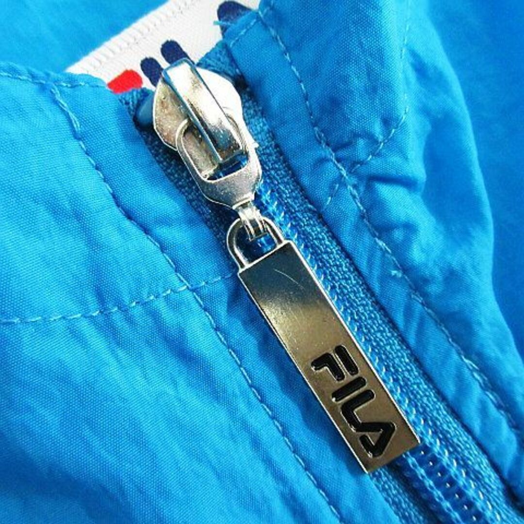 FILA(フィラ)のフィラ ウィンドブレーカー 長袖 ジップアップ ロゴ ナイロン 3L ブルー スポーツ/アウトドアのゴルフ(ウエア)の商品写真