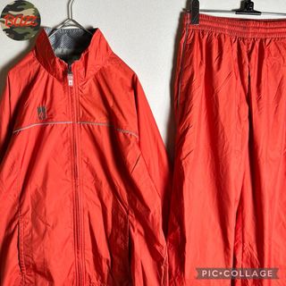 DESCENTE - パンツ新品タグ付き　デサント　トラックジャケット上下　Mサイズ　オレンジ　古着