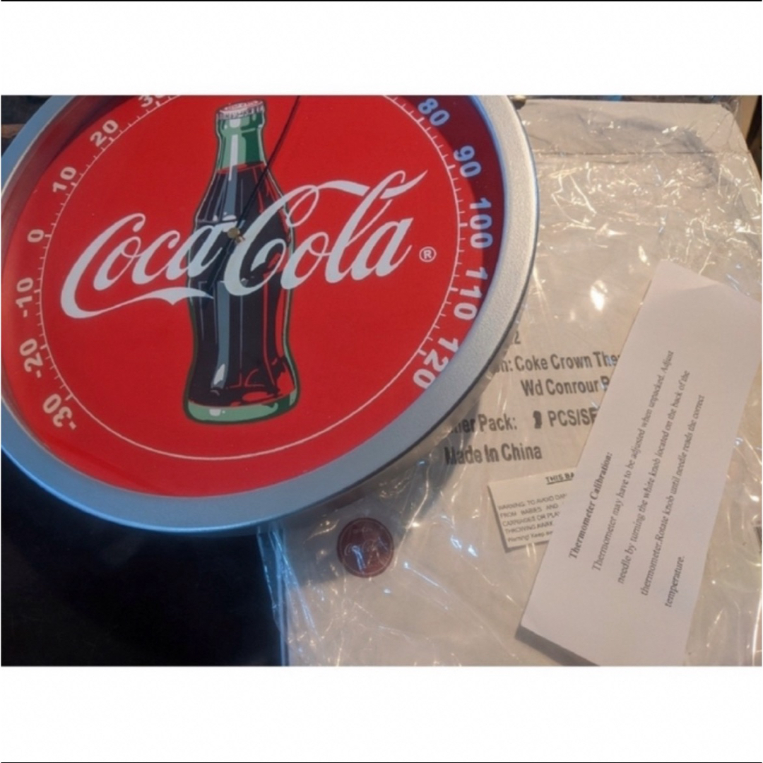 コカ・コーラ(コカコーラ)のコカ・コーラ オフィシャルグッズ   米国仕様 温度計  Coca-Cola  インテリア/住まい/日用品のインテリア小物(その他)の商品写真