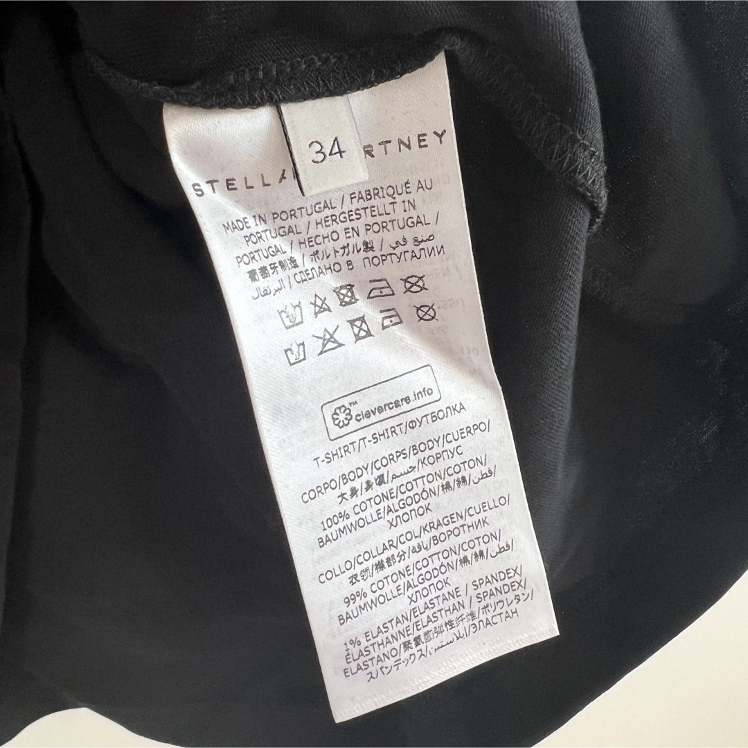 Stella McCartney(ステラマッカートニー)のステラマッカートニー クルーネック Tシャツ カットソー ちびロゴ レディース レディースのトップス(Tシャツ(半袖/袖なし))の商品写真