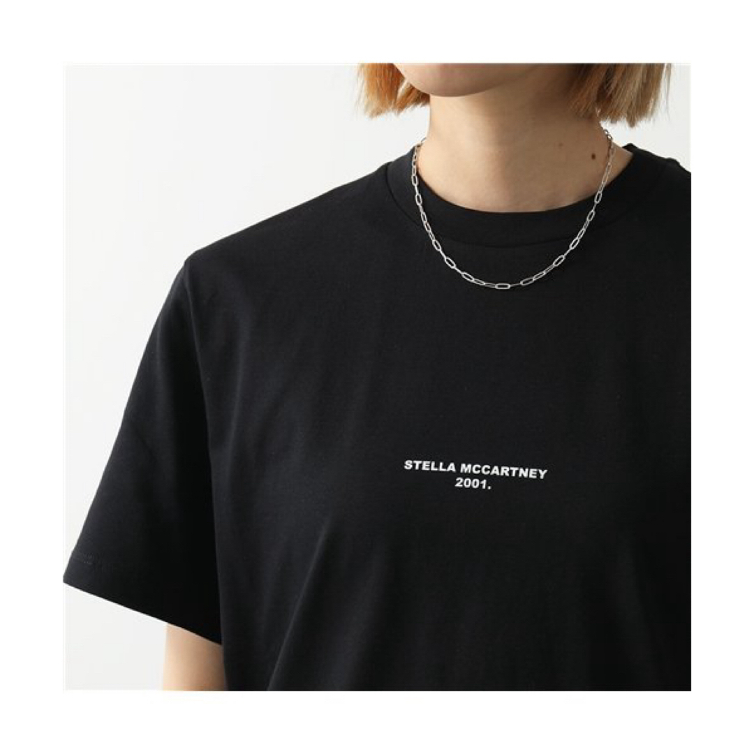 Stella McCartney(ステラマッカートニー)のステラマッカートニー クルーネック Tシャツ カットソー ちびロゴ レディース レディースのトップス(Tシャツ(半袖/袖なし))の商品写真