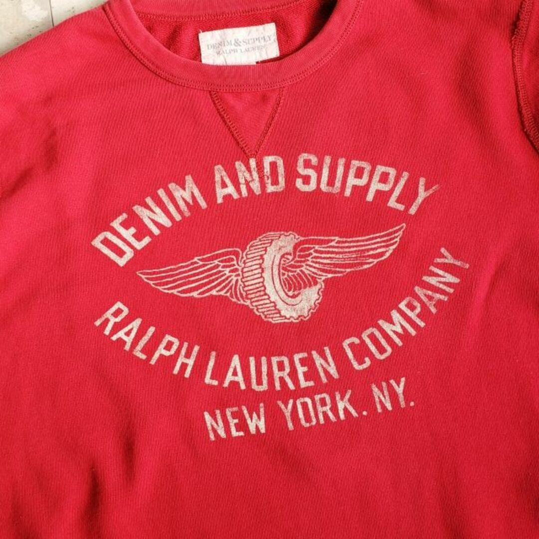Denim & Supply Ralph Lauren(デニムアンドサプライラルフローレン)のデニム&サプライ ラルフローレン ☆ コットン プリント トレーナー スウェット メンズのトップス(スウェット)の商品写真