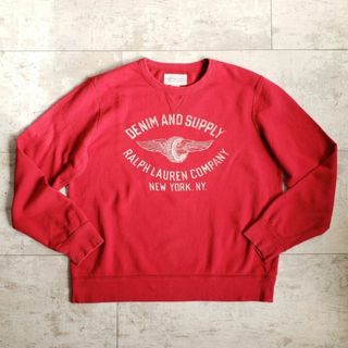 デニムアンドサプライラルフローレン(Denim & Supply Ralph Lauren)のデニム&サプライ ラルフローレン ☆ コットン プリント トレーナー スウェット(スウェット)