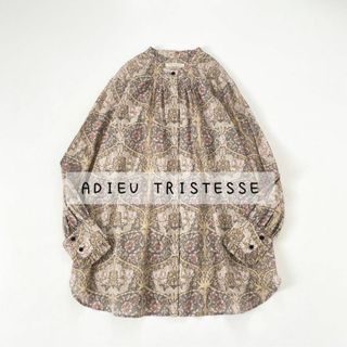 ADIEU TRISTESSE - 美品　アデュートリステス　リバティプリントシャツ　ハニーサックル