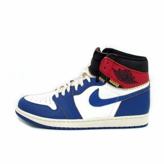 ナイキ(NIKE)のナイキ NIKE × ユニオン UNION ■ 【 AIR JORDAN 1 HIGH OG NRG Storm Blue Varsity Red BV1300 146 】 エア ジョーダン 1 ハイ オージー ストーム ブルー バーシティ レッド スニーカー　n4889(スニーカー)