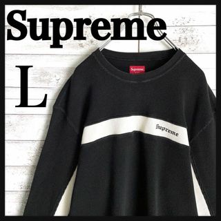 シュプリーム(Supreme)の9341【希少Lサイズ】シュプリーム☆ワンポイント刺繍ロゴロングtシャツ　美品(Tシャツ/カットソー(七分/長袖))