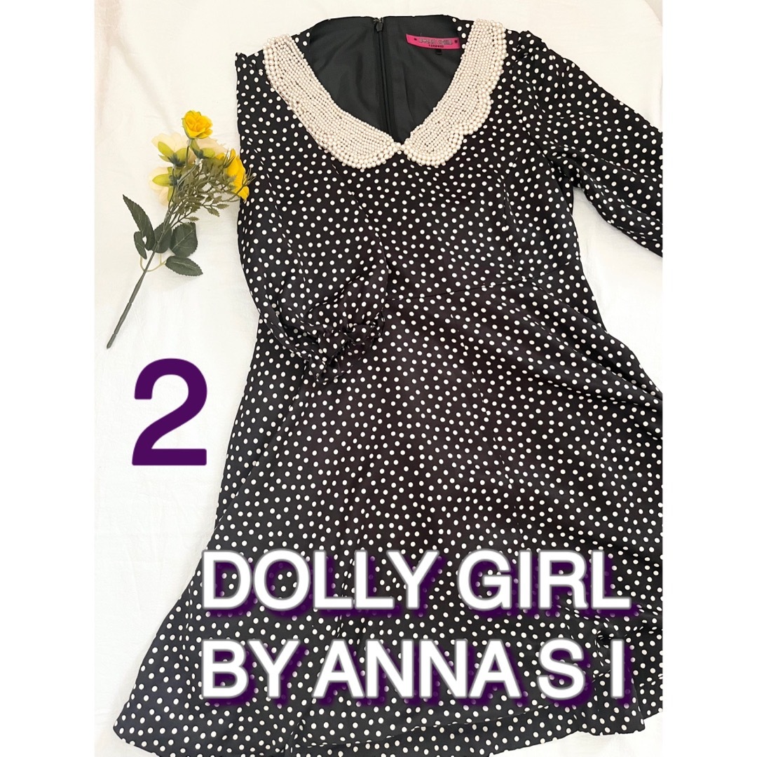 DOLLY GIRL BY ANNA SUI(ドーリーガールバイアナスイ)の美品 DOLLY GIRL BY ANNA SUI ワンピース　アナスイ レディースのワンピース(ひざ丈ワンピース)の商品写真