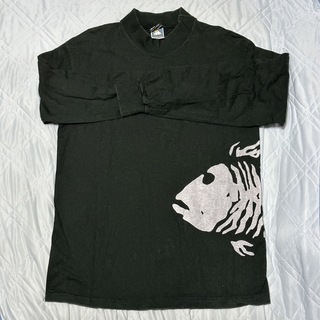 ステューシー(STUSSY)の90's BRONZE AGE ロンT モックネック Black L USA製(Tシャツ/カットソー(七分/長袖))