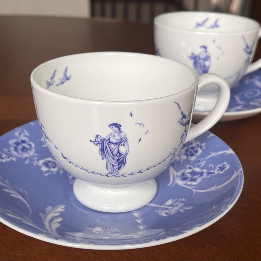 WEDGWOOD(ウェッジウッド)の【美品】ウェッジウッド★ハーモニー★C/S 2客 インテリア/住まい/日用品のキッチン/食器(グラス/カップ)の商品写真