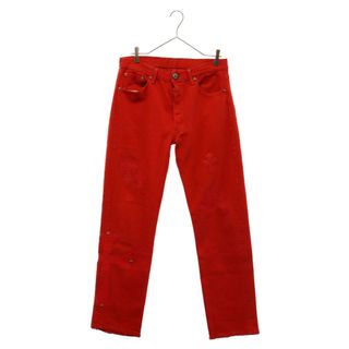 クロムハーツ(Chrome Hearts)のCHROME HEARTS クロムハーツ ×リーバイス LEVI'S U VNTG JEAN RED RED TAB クロスパッチ付きデニムパンツ レッド(デニム/ジーンズ)