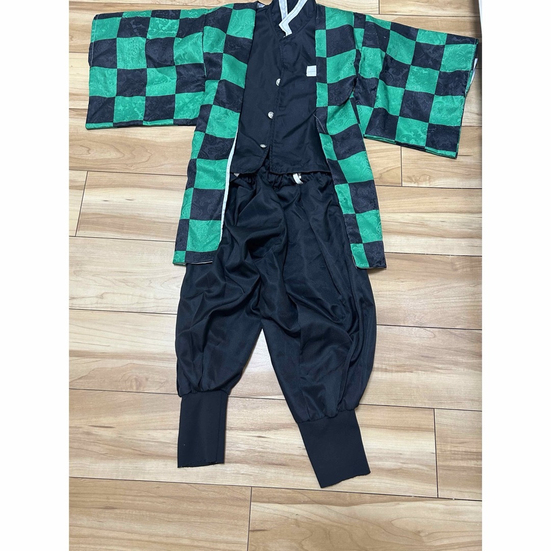 炭治郎　衣装　イヤリング付き キッズ/ベビー/マタニティのキッズ服男の子用(90cm~)(その他)の商品写真