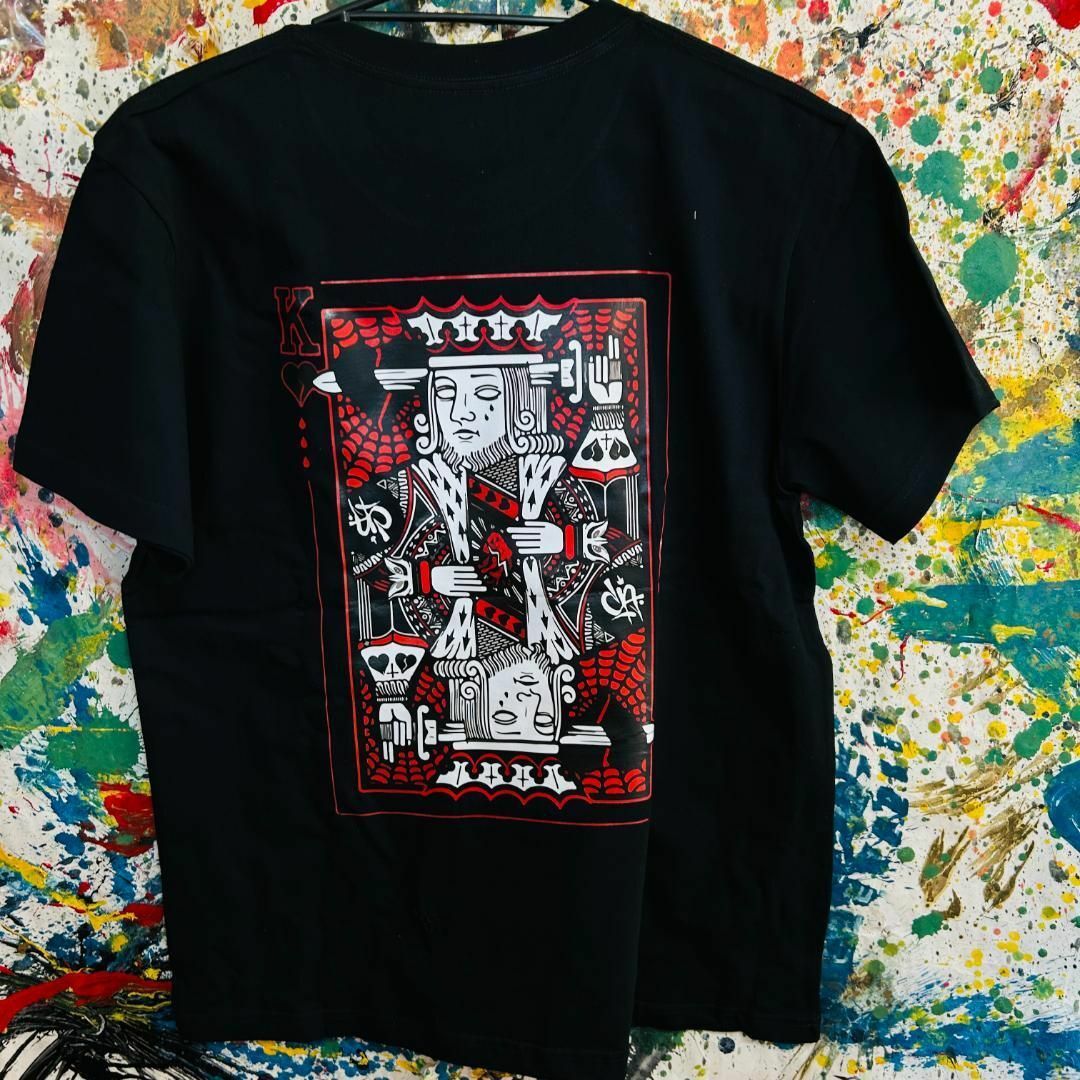 トランプ KING Tシャツ 半袖 メンズ 新品 個性的 DOPE 黒 メンズのトップス(Tシャツ/カットソー(半袖/袖なし))の商品写真