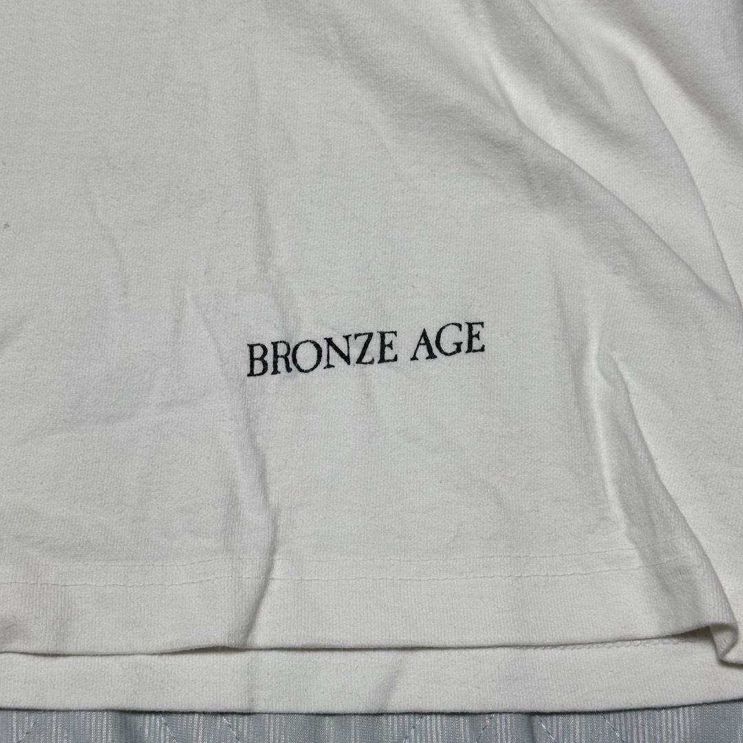 STUSSY(ステューシー)の90's BRONZE AGE ロンT モックネック White L USA製 メンズのトップス(Tシャツ/カットソー(七分/長袖))の商品写真